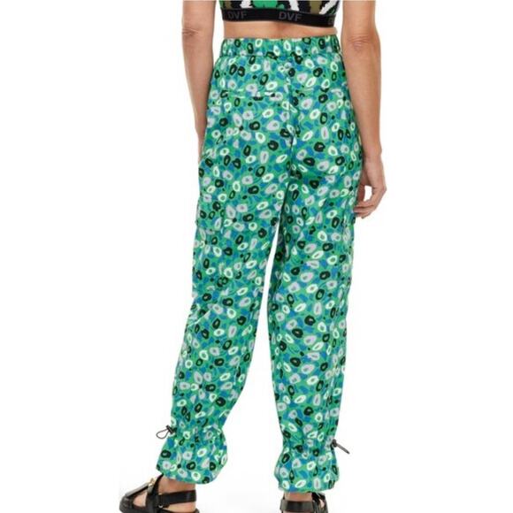 Diane von Furstenberg Women's Utility Jazz Dot Green Cargo Pants - DVF - Target - Picture 3 of 5